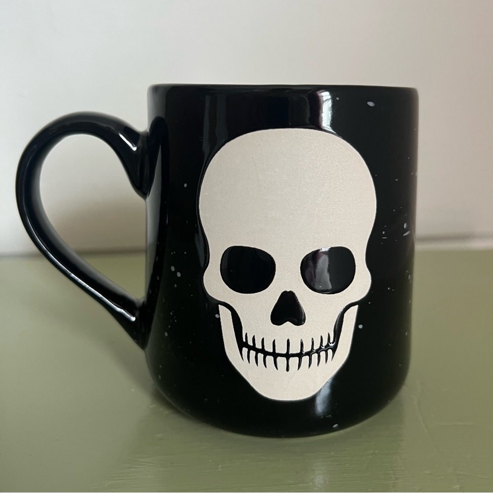 Cobwebs and Cauldrons Skull Mug Oversized Halloween Coffee Mug‎